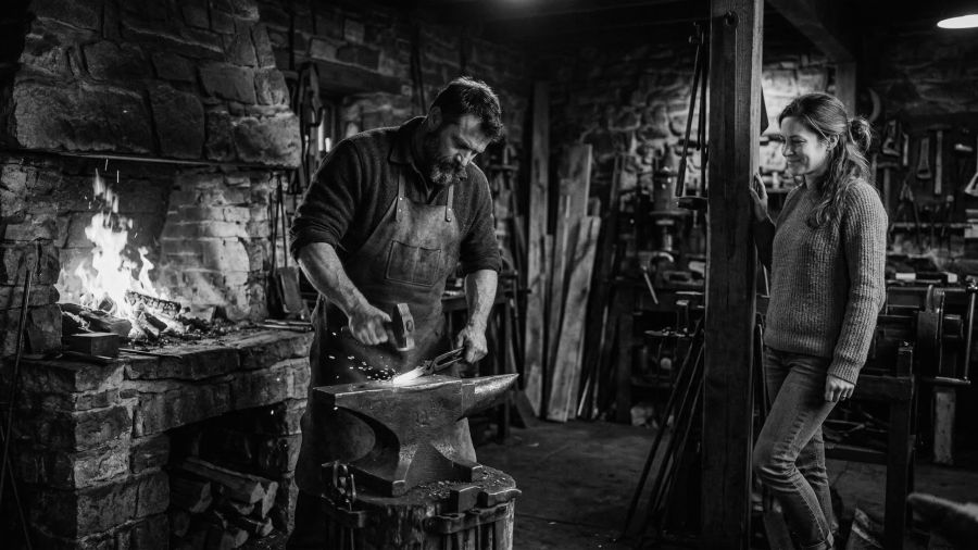 A strong, confident man representing leadership and devotion in a long-term relationship.