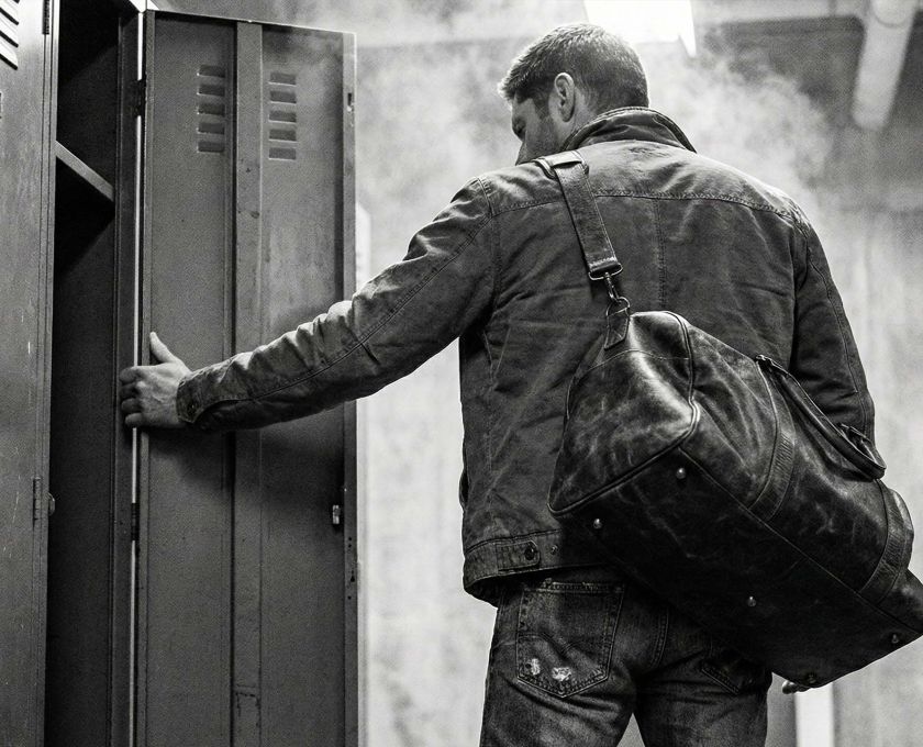 Ein Mann, der Stärke und Gelassenheit ausstrahlt und maskulines Vertrauen repräsentiert.