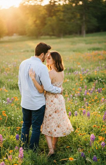 Couple holding hands as a symbol of commitment and love.