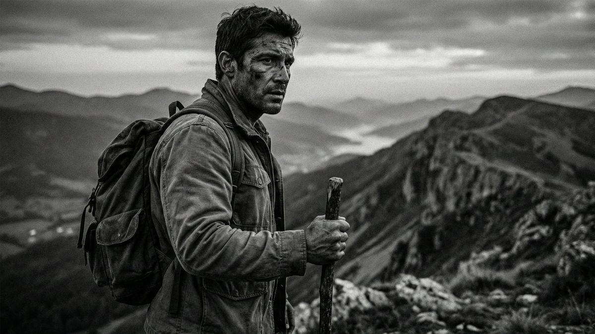Un hombre musculoso entrenando en un entorno agreste representando la vitalidad masculina tradicional.