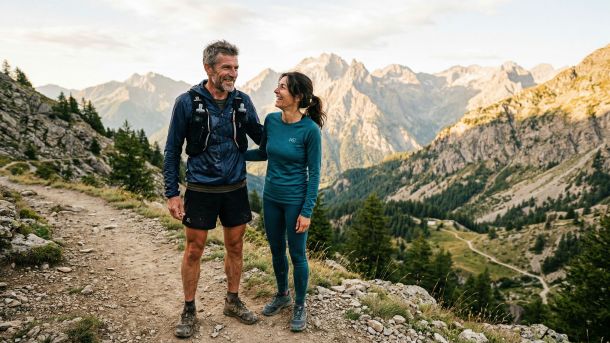 Un homme dans la quarantaine s’entraînant dehors — symbole de santé hormonale, de force et de vitalité masculine