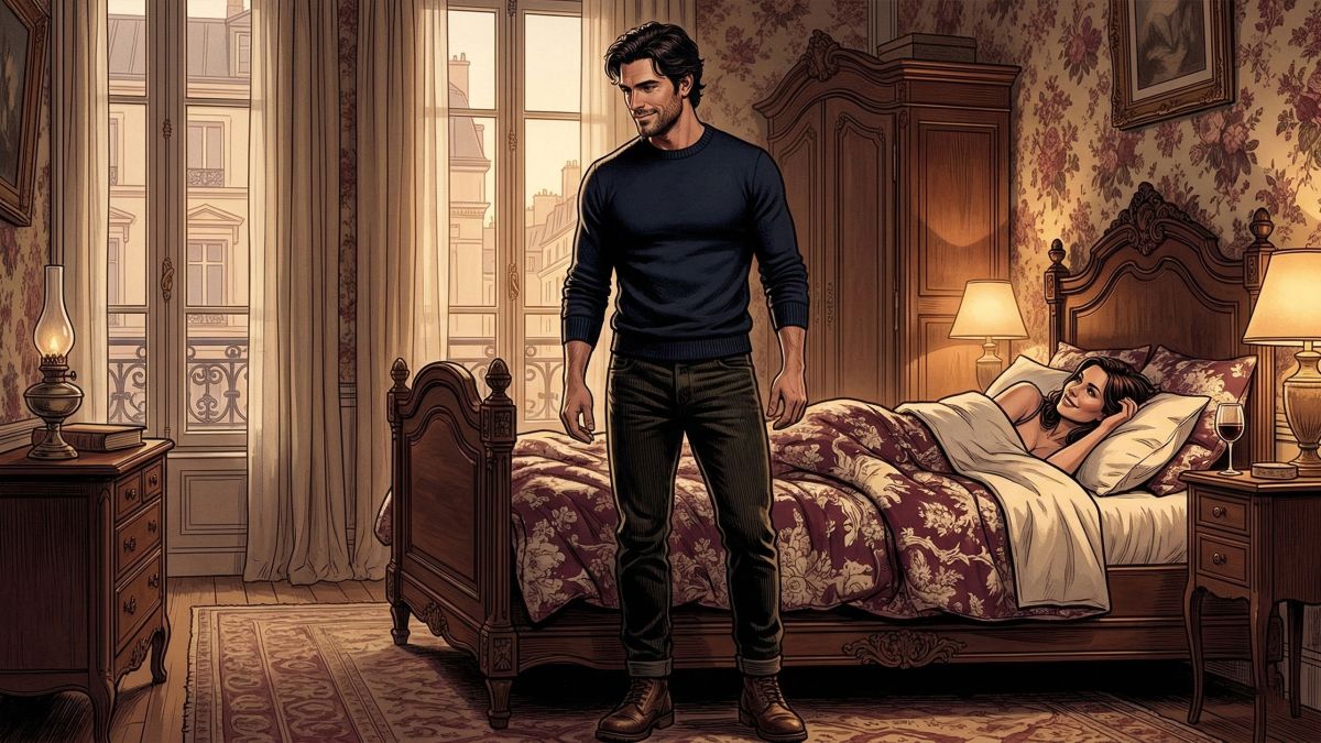 Un homme démontrant force et concentration, représentant la performance masculine.