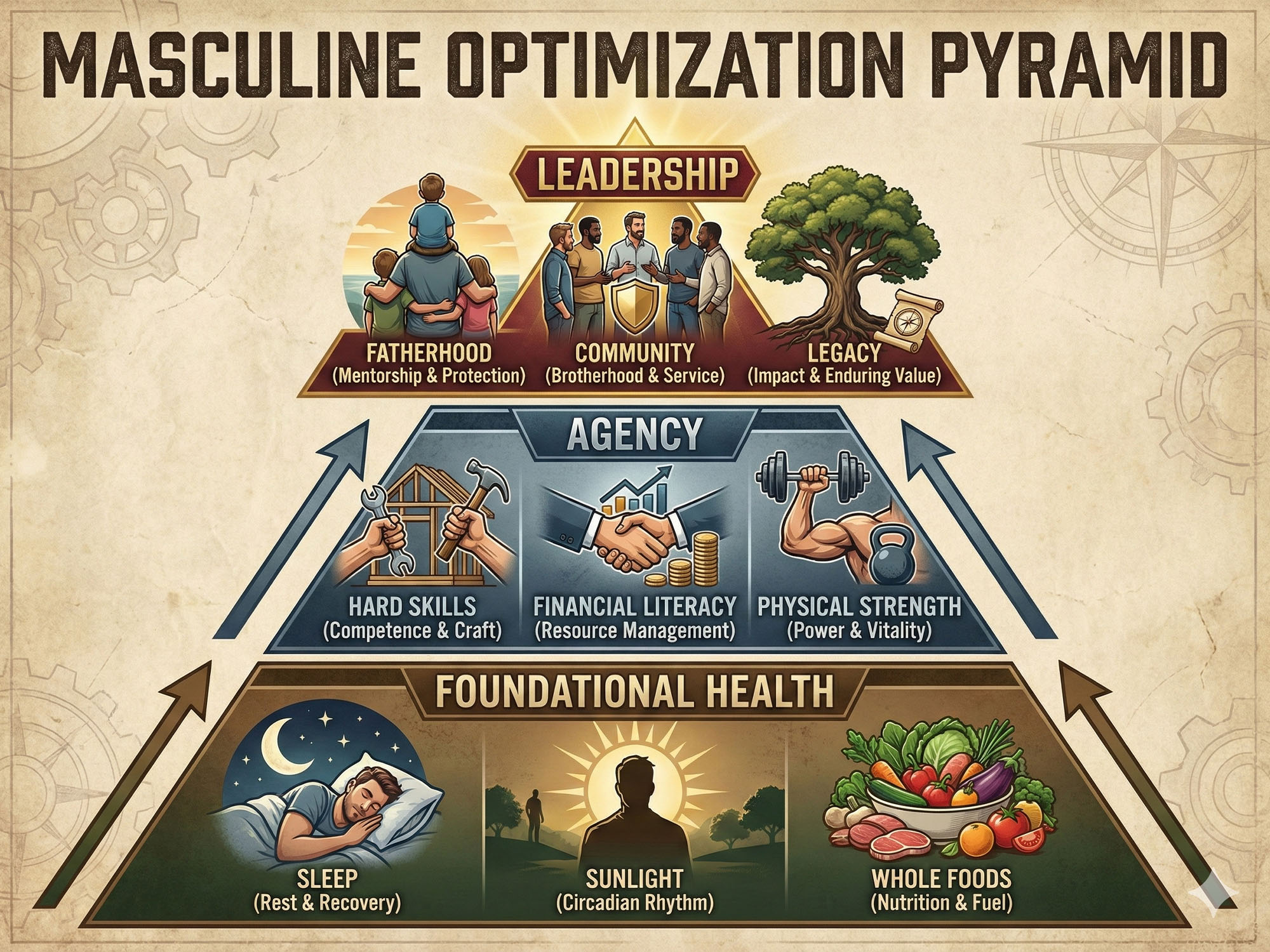 Masculine Optimization Pyramid