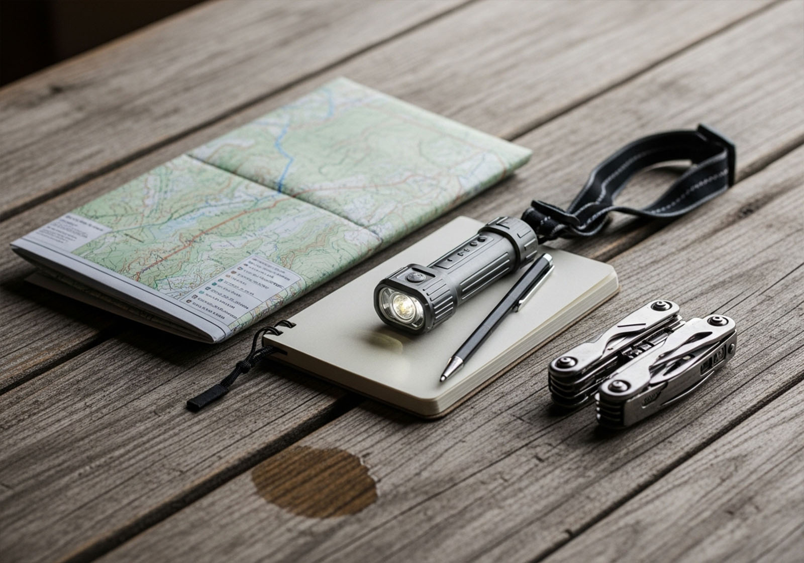 Mann steht bei Sonnenaufgang auf einem Bergrücken während einer Solo-Reise