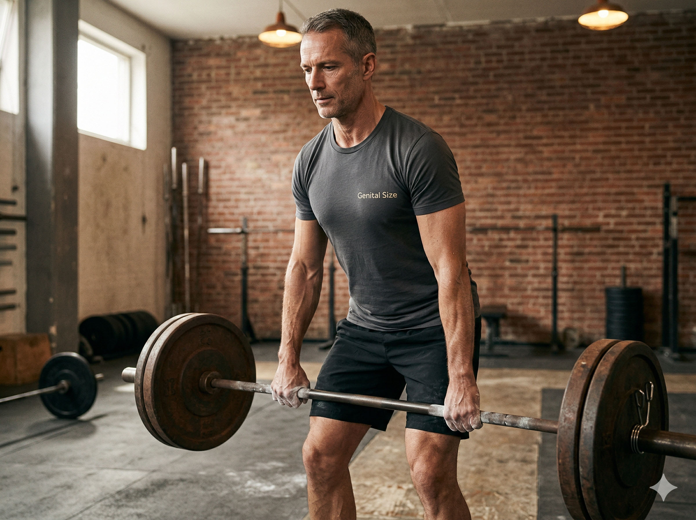 Mann in seinen Vierzigern trainiert im Freien – Symbol für aktive Männlichkeit und hormonelle Gesundheit