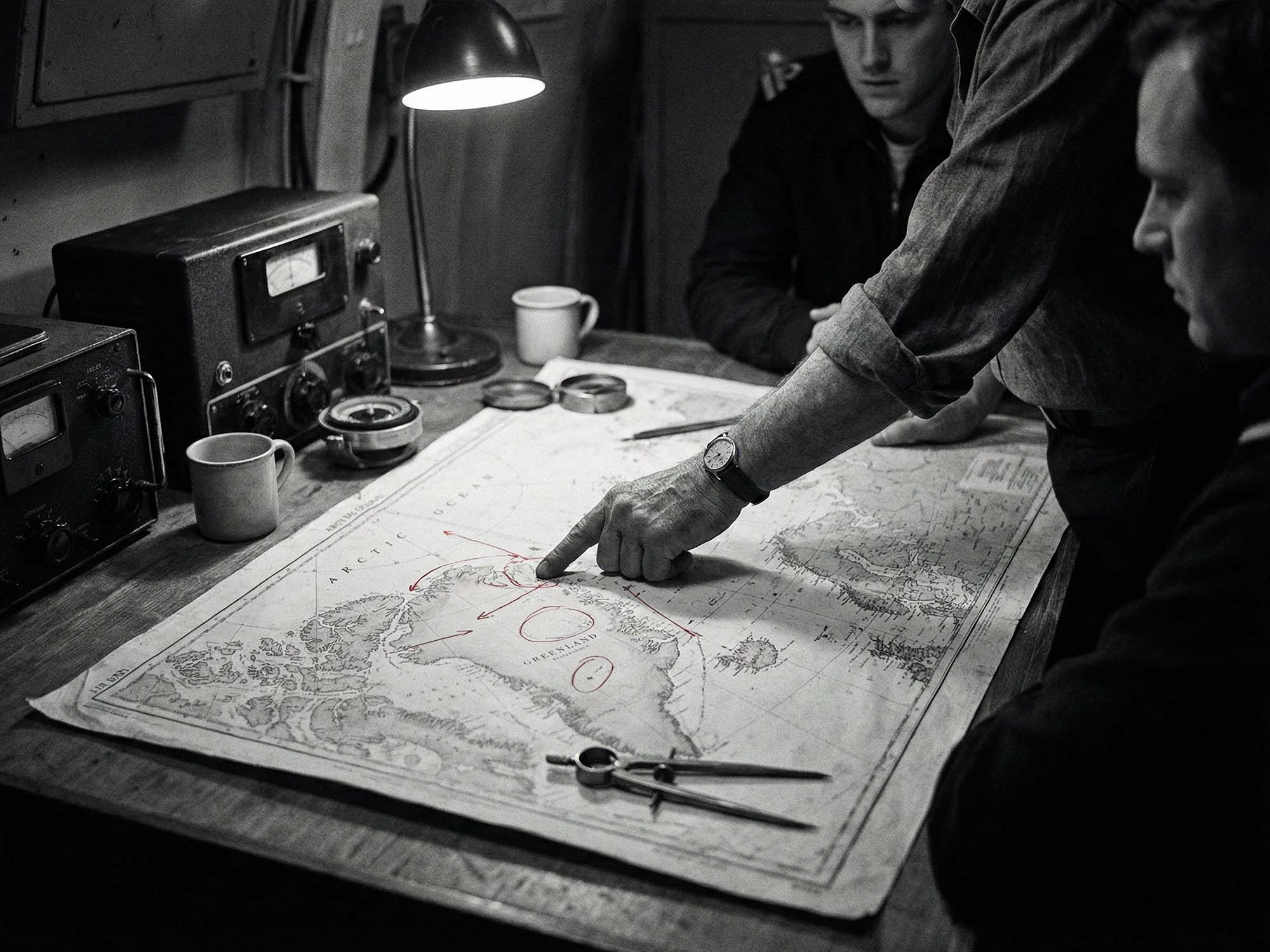 a dimly lit tactical operations room