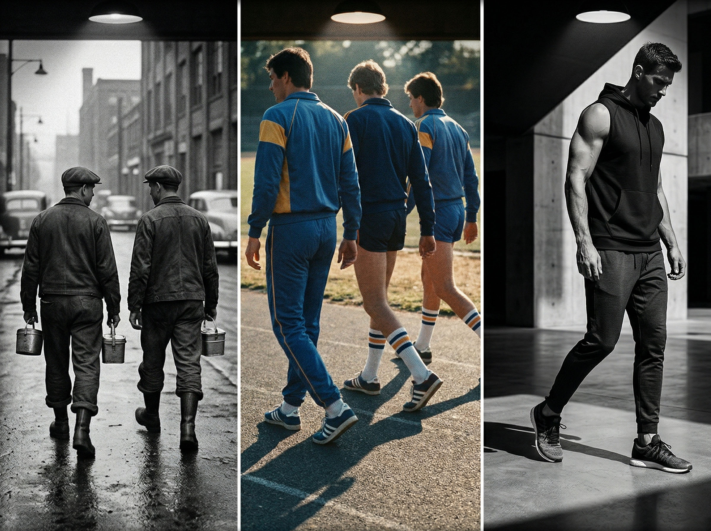 Side-by-side comparison of male height averages across generations in different countries showing secular trends