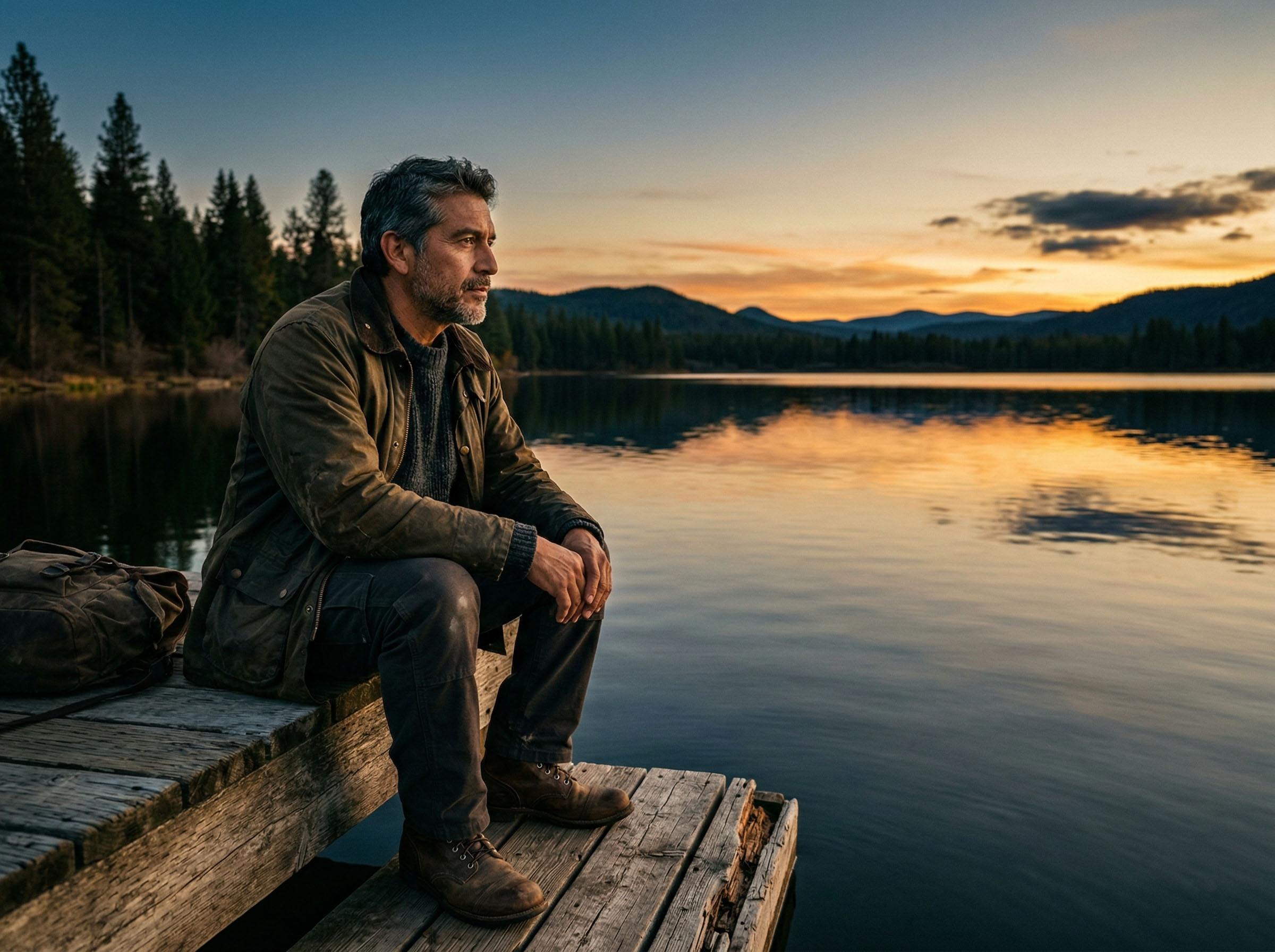 Hombre en la mediana edad reflexionando: testosterona, identidad y el peso psicológico del cambio hormonal