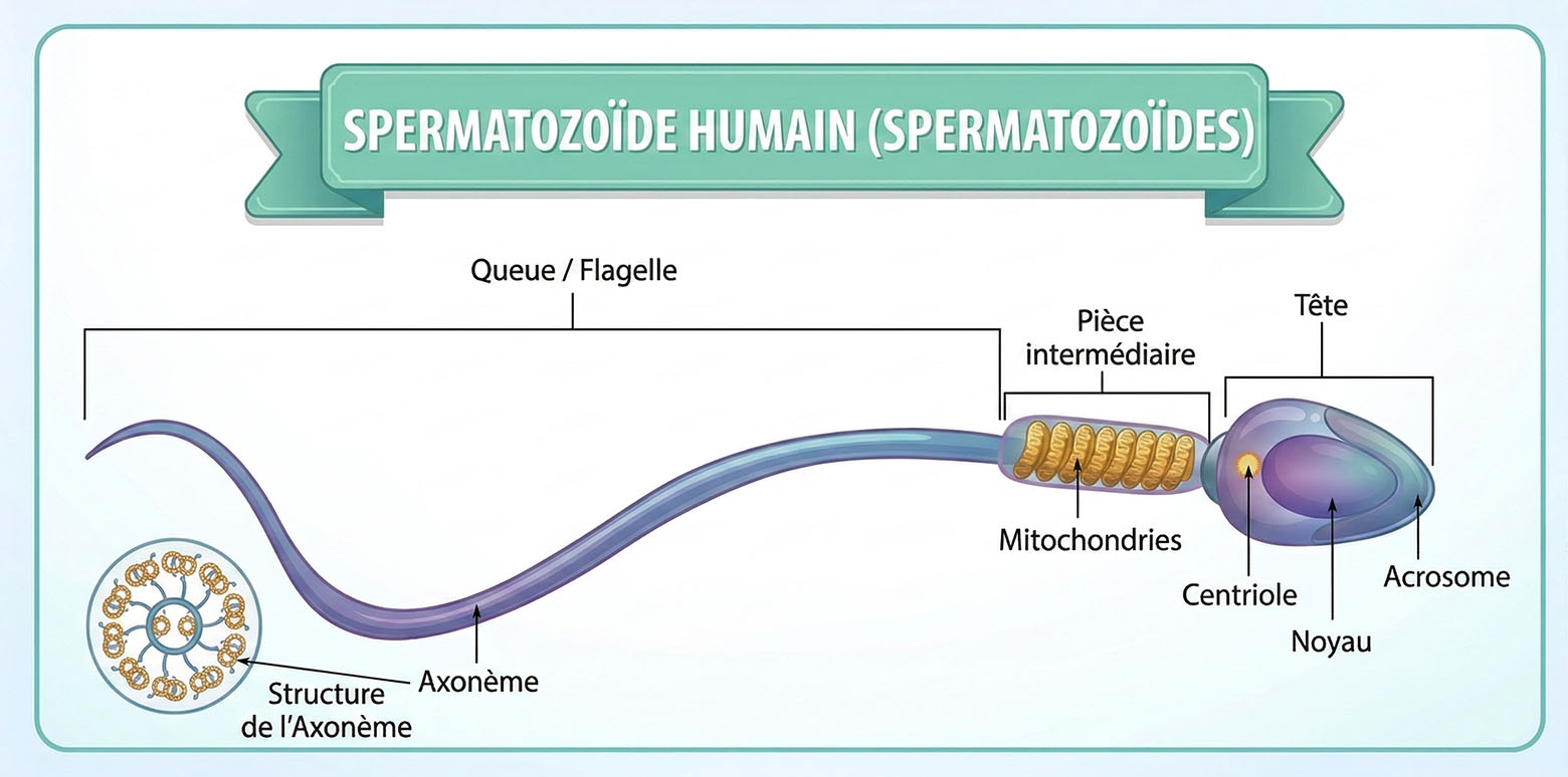 Le spermatozoïde humain