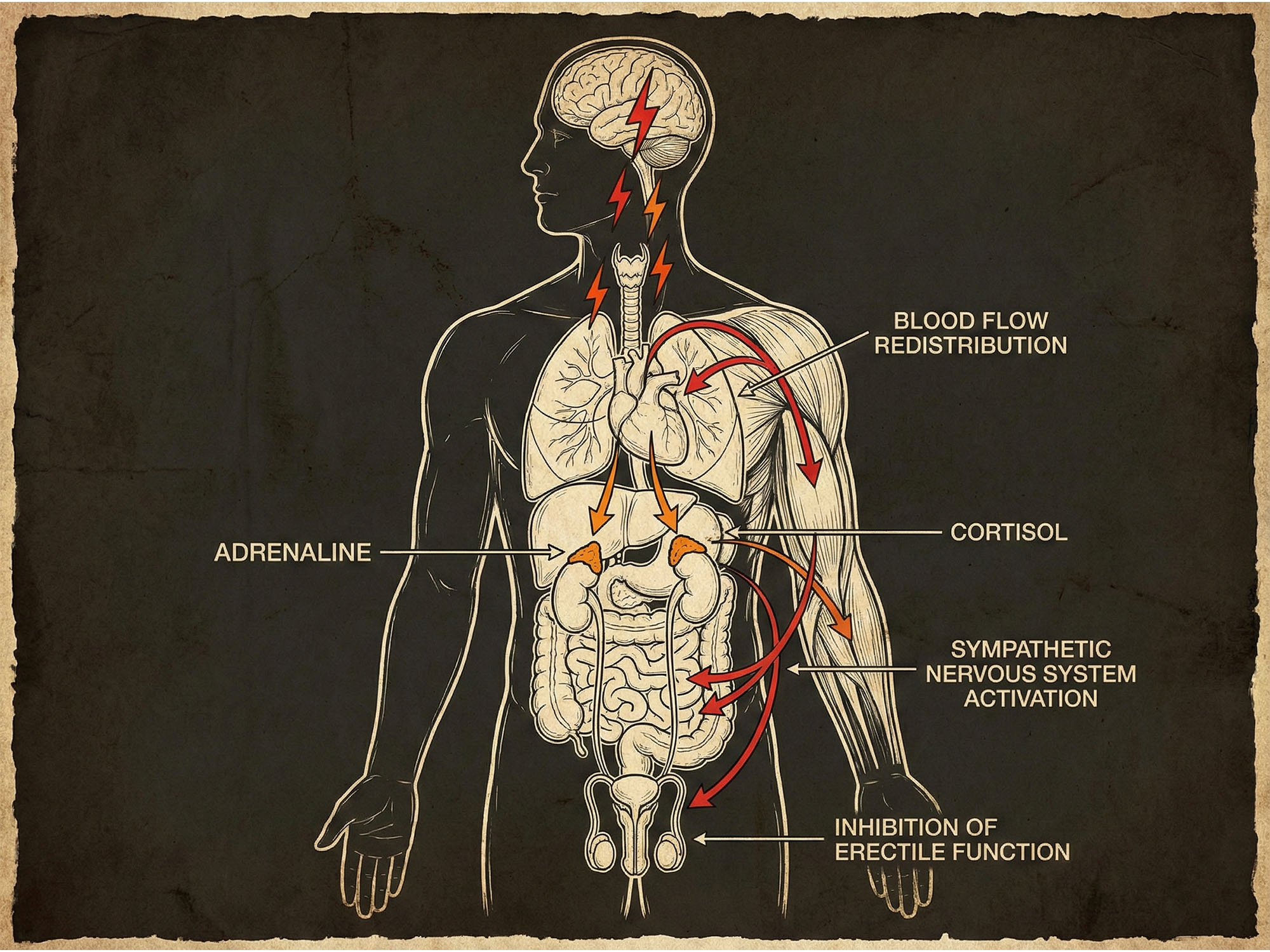 Illustration of the human stress response.