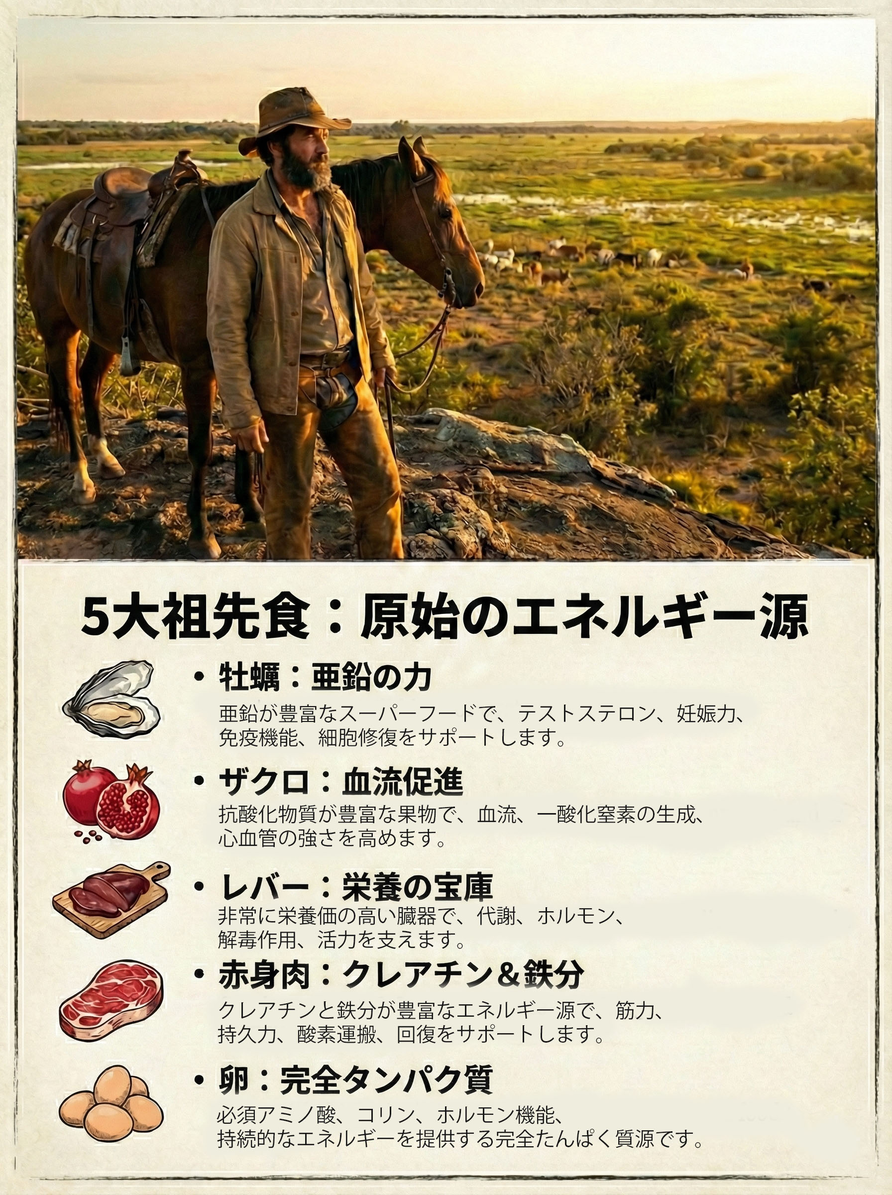 祖先由来のエネルギー食品トップ5