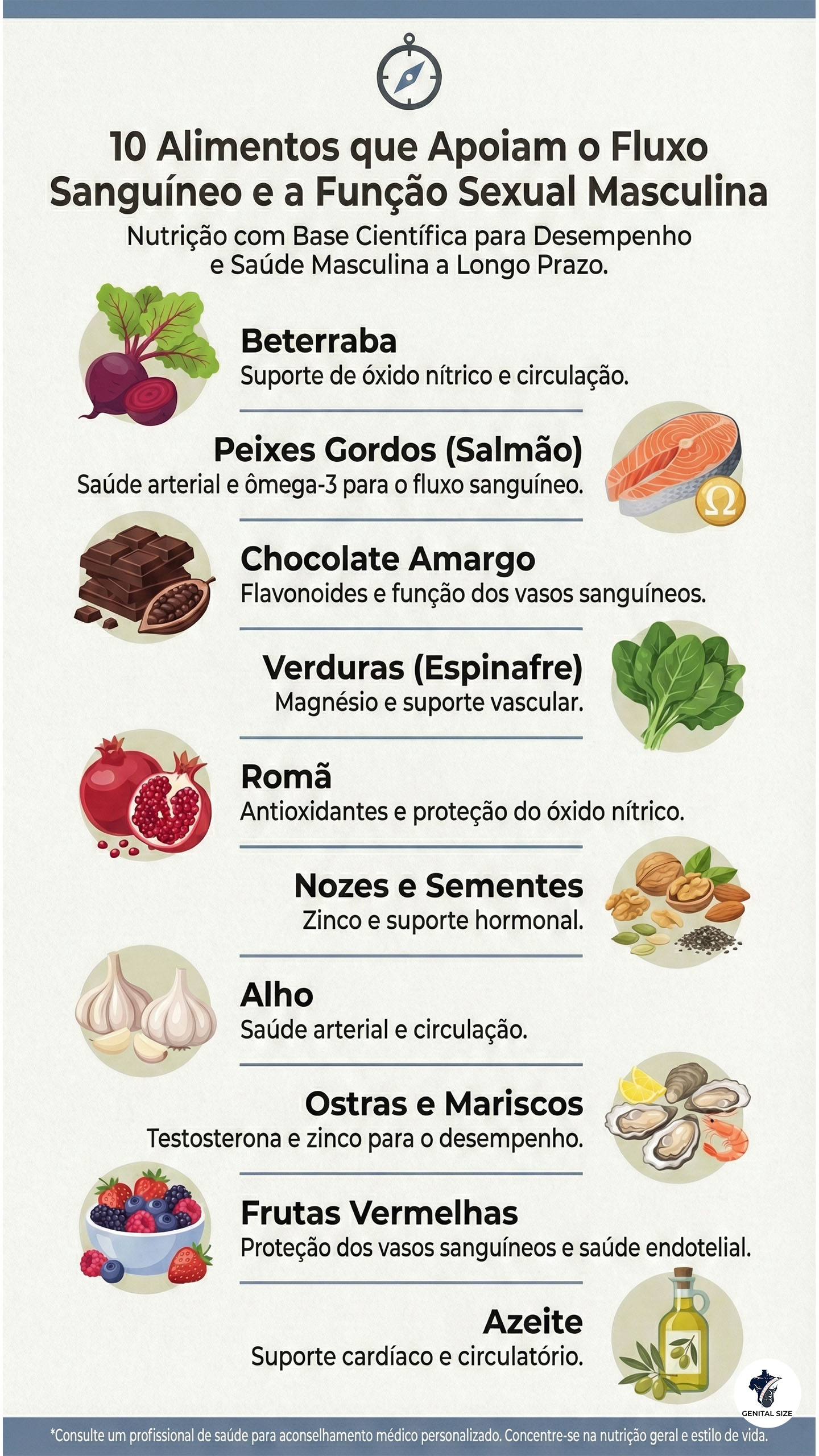 10 Alimentos que apoiam o fluxo sanguíneo e a função sexual nos homens.