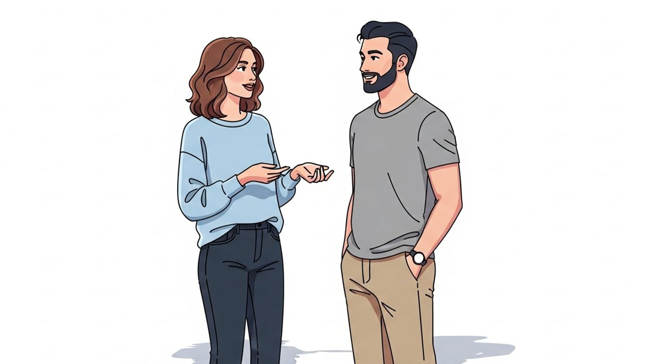 Ilustración de diversas personas conectando, representando la comunidad y la colaboración en Genital Size