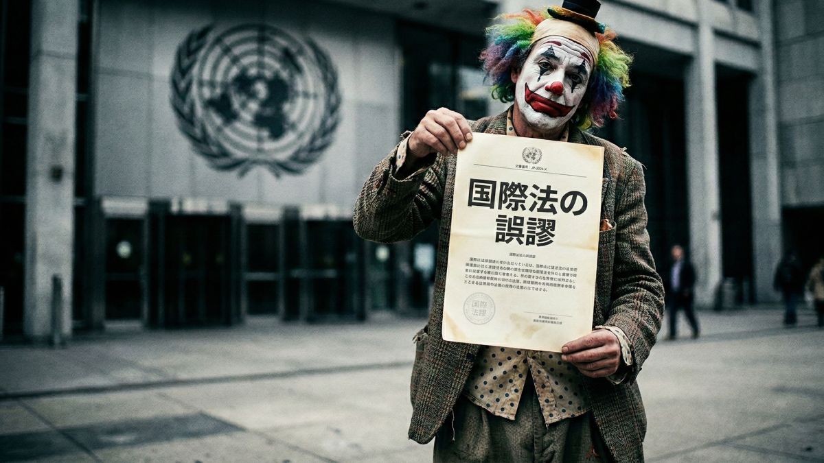 軍事力対国際官僚主義的シンボルの象徴的な表現。