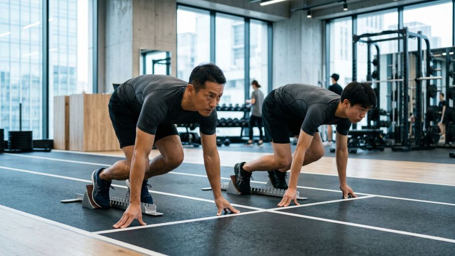 健康的な生活を送る男性が、次世代へのエピジェネティックな影響を象徴している。