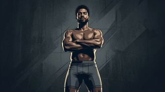 Homem confiante representando conhecimento da anatomia masculina e saúde reprodutiva