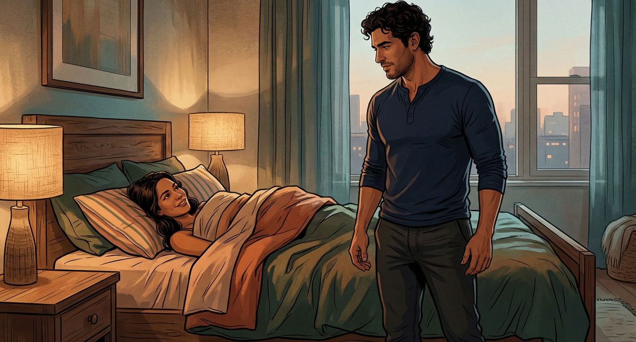 Un hombre demostrando fuerza y concentración, representando el rendimiento masculino.