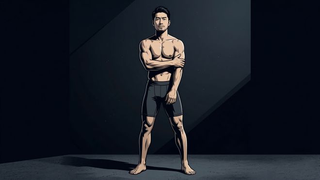 男性の体の理解と男性の生殖健康を象徴する自信のある男性