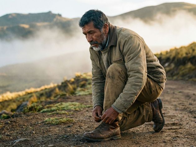 Hombre practicando autocuidado disciplinado mediante rutina diaria y preparaci&oacute;n f&iacute;sica
