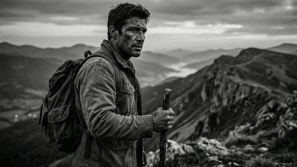 Un hombre musculoso entrenando en un entorno agreste representando la vitalidad masculina tradicional.