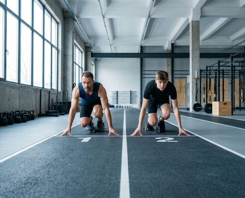 A man making healthy lifestyle choices, symbolizing the epigenetic impact on future generations.