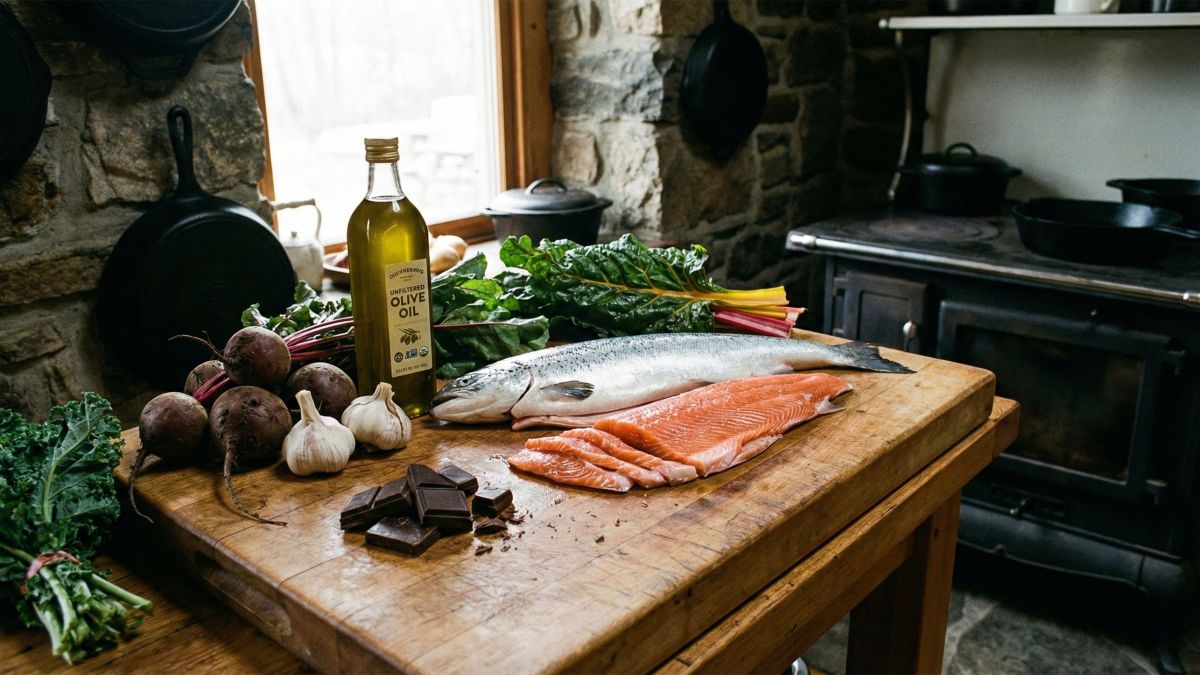 Foods that support blood flow and sexual performance in menv