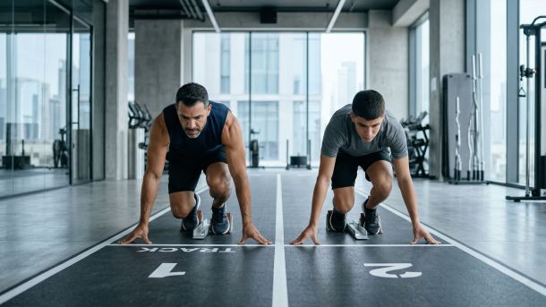 Un hombre tomando decisiones saludables que simbolizan el impacto epigenético en futuras generaciones.