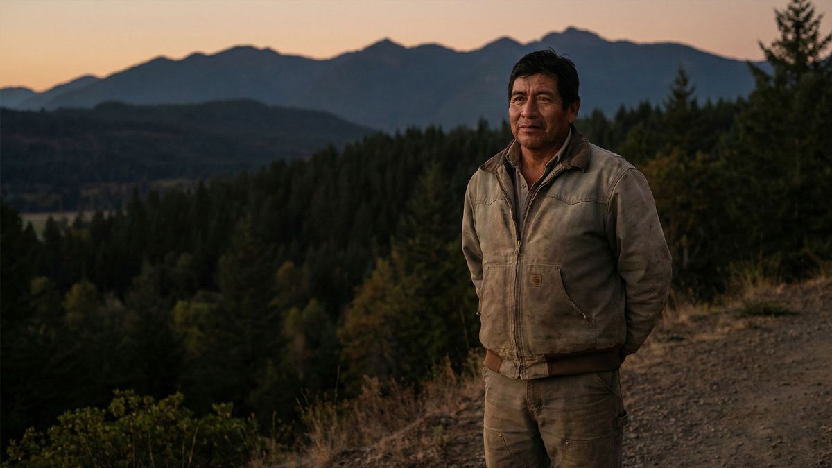 Hombre practicando calma y enfoque al aire libre para manejar el estrés y la claridad mental