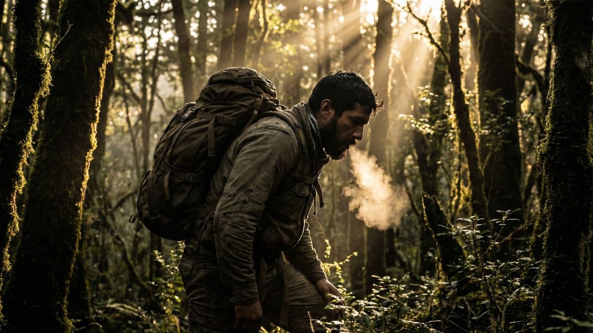 Um homem forte executando um levantamento composto pesado para melhorar a sa&uacute;de hormonal.