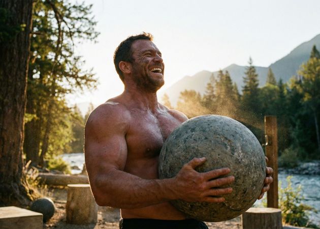 Man performing outdoor workout representing male health and vitality