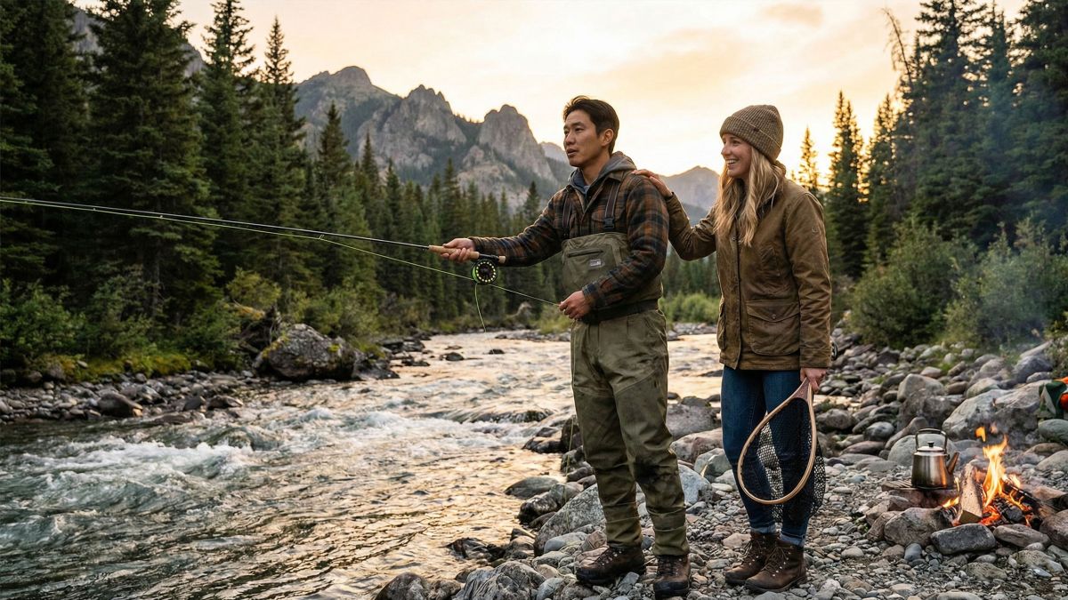 価値観の合うパートナーシップを象徴するアウトドアを楽しむ男女