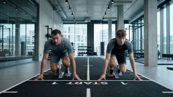 Ein Mann trifft gesunde Lebensentscheidungen und symbolisiert den epigenetischen Einfluss auf zukünftige Generationen.