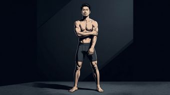 男性の体の理解と男性の生殖健康を象徴する自信のある男性