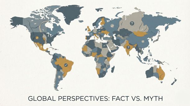 Illustration showing global perspectives on human body myths and cultural assumptions