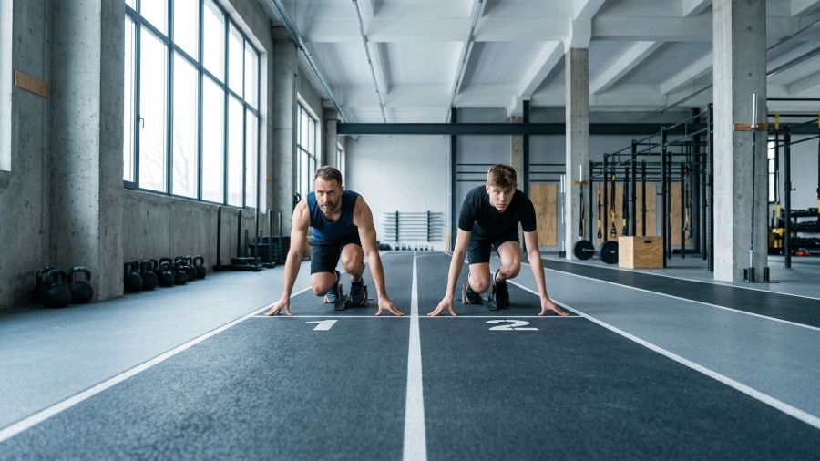A man making healthy lifestyle choices, symbolizing the epigenetic impact on future generations.