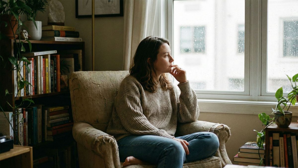 Une femme réfléchissant à l’amour, au mariage et à des désirs sexuels inexprimés.