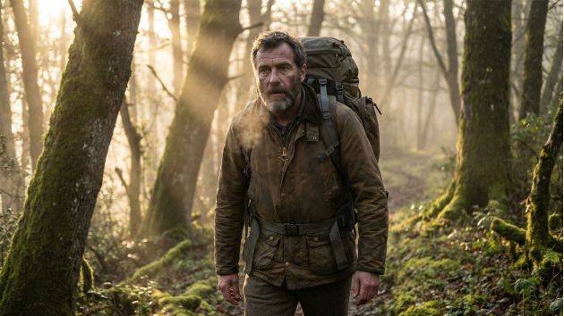 Un homme en forme faisant de la randonnée en plein air, représentant la santé masculine robuste et la performance physique optimale.