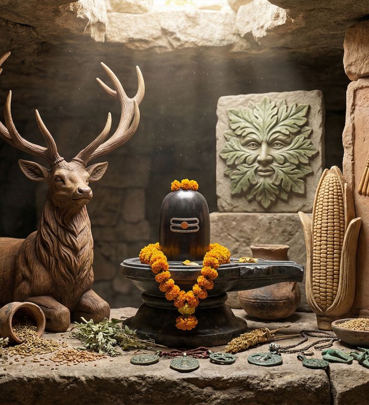 Símbolos antigos de fertilidade e totens masculinos de culturas ao redor do mundo