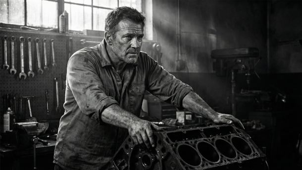 Un homme en forme effectuant un entraînement de force pour améliorer son âge métabolique.