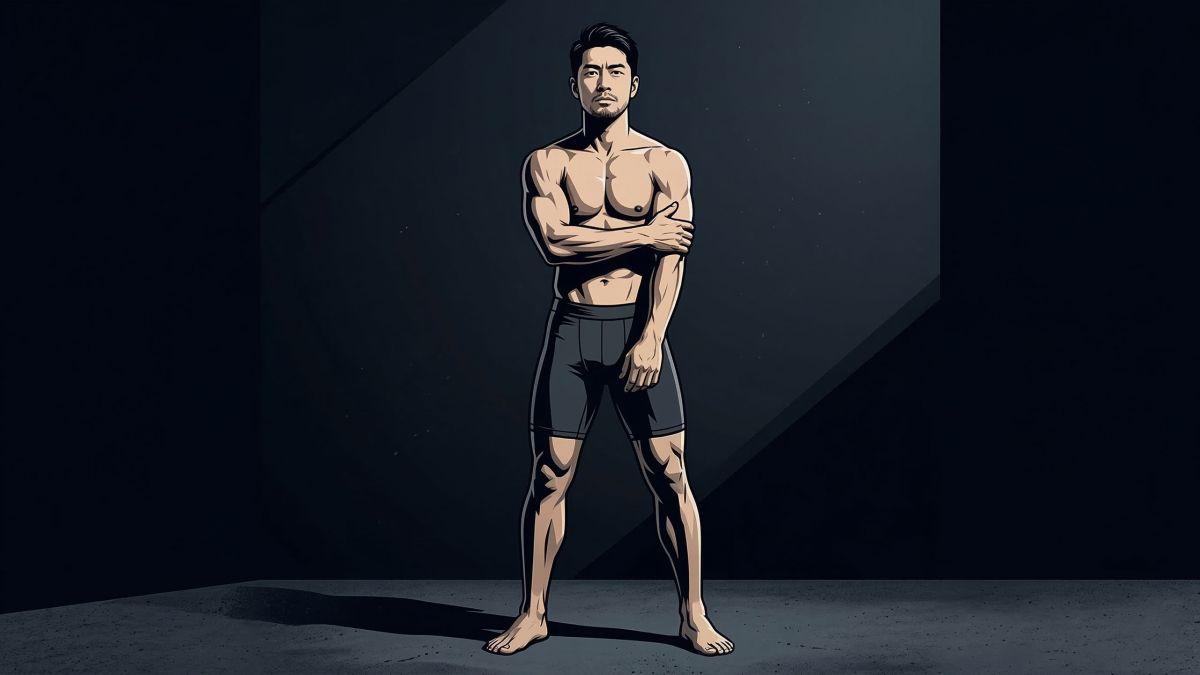 男性の体の理解と男性の生殖健康を象徴する自信のある男性