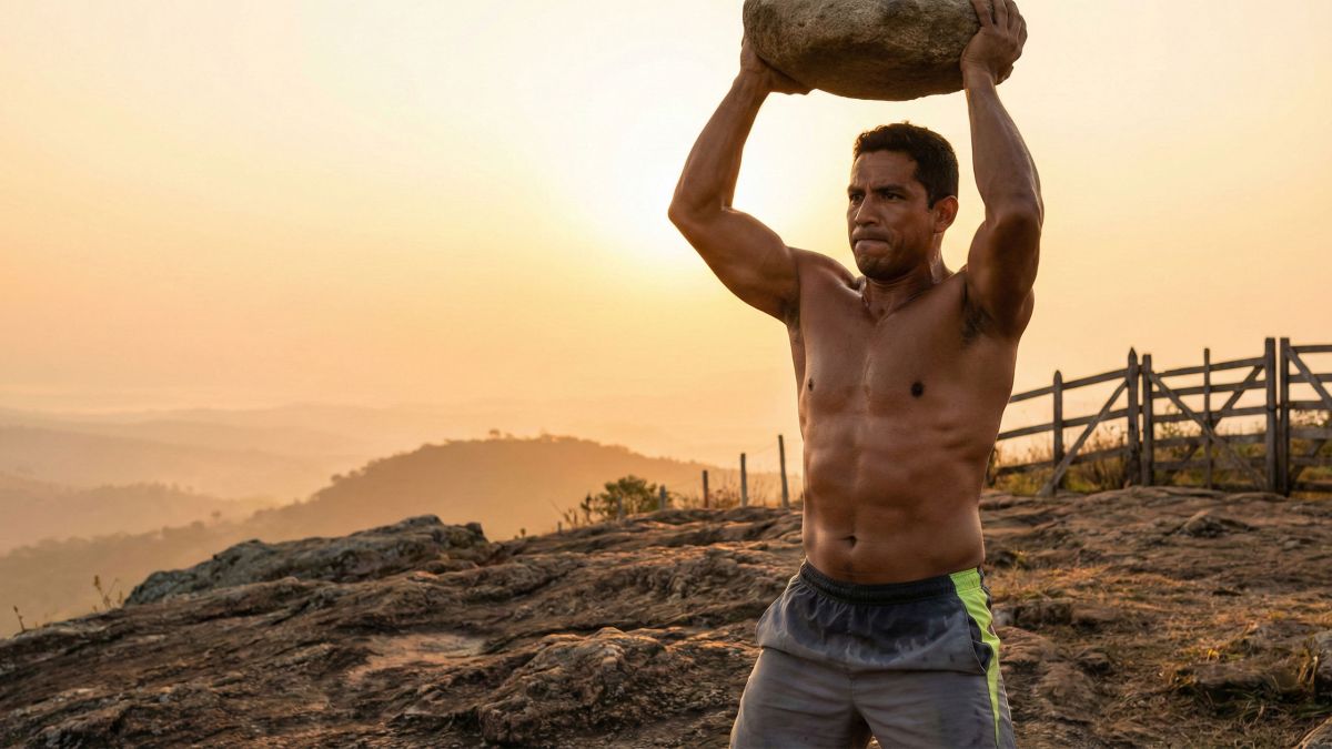 Hombre realizando entrenamiento al aire libre representando la salud y vitalidad masculina