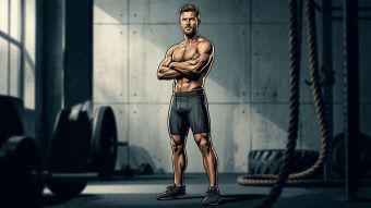 Selbstbewusster Mann als Symbol für Wissen über männliche Anatomie und reproduktive Gesundheit