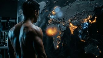 男性の身長・テストステロン・筋構成の地域差を示す生体データのヒートマップ付き世界地図