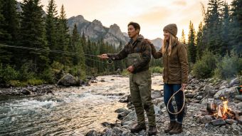 価値観の合うパートナーシップを象徴するアウトドアを楽しむ男女