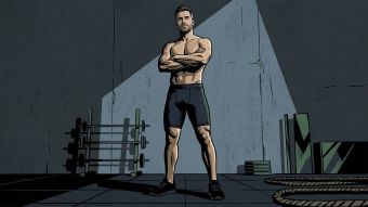 Confident man representing male anatomy awareness and men's reproductive health