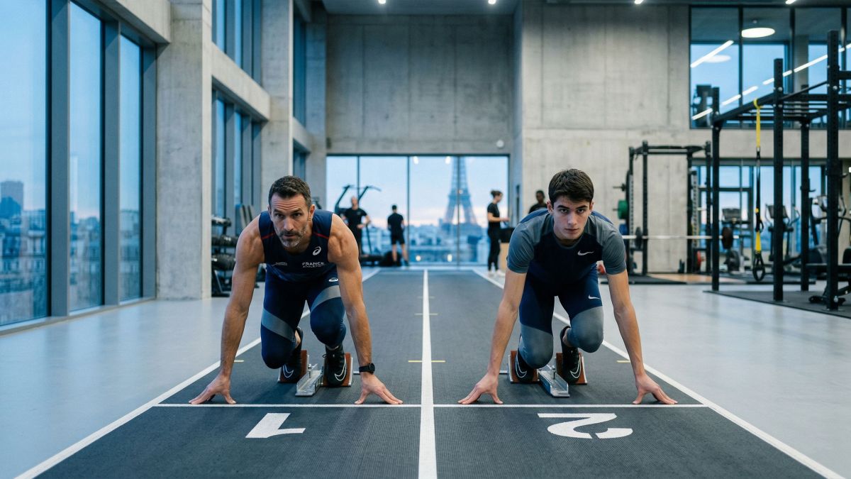 Un homme adoptant un mode de vie sain, symbolisant l’impact épigénétique sur les générations futures.
