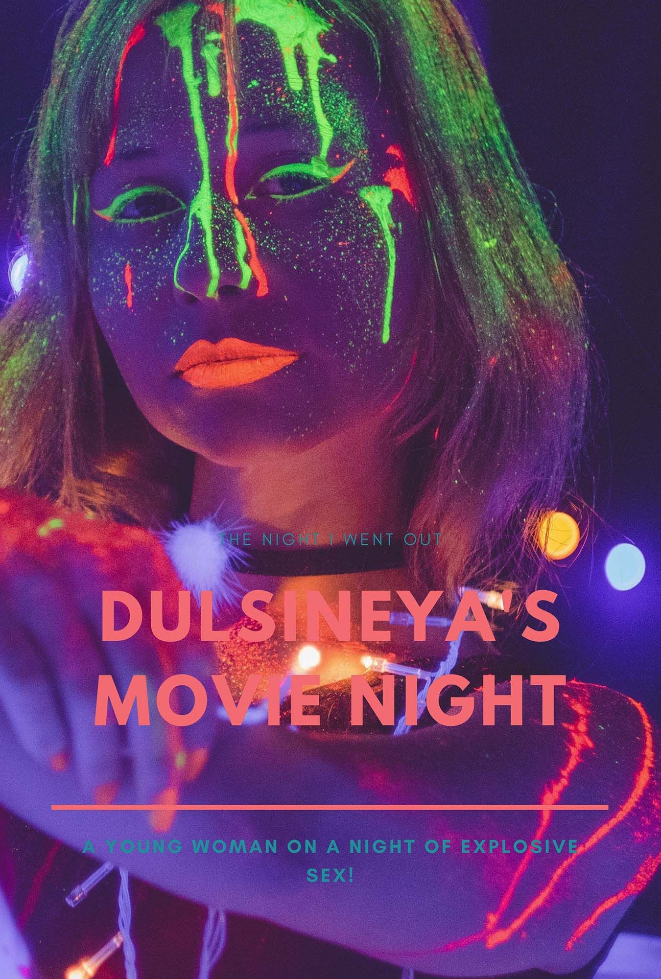 Dulsineya's movie night, a young woman on a night of explosive sex