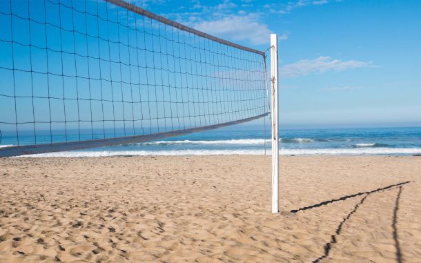 Beach volleyball court