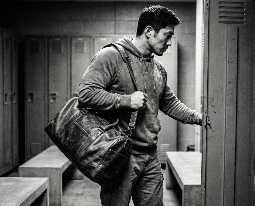 男性的自信を象徴する、強さと落ち着きを示す男性。