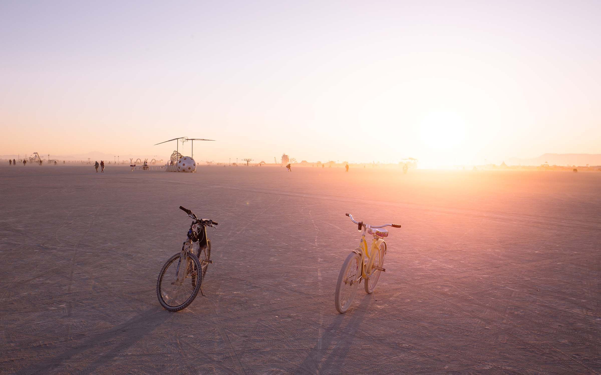 The burning man festival in northern nevada